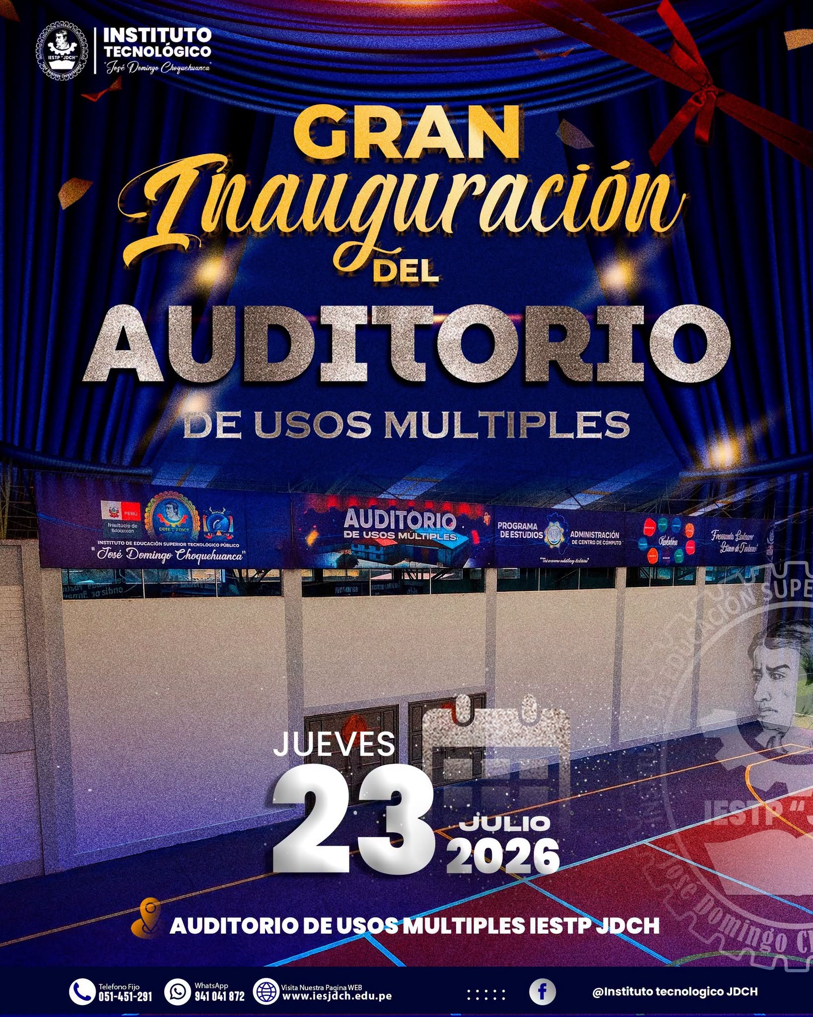 ¡UN SUEÑO HECHO REALIDAD! GRAN INAUGURACIÓN DE NUESTRO AUDITORIO