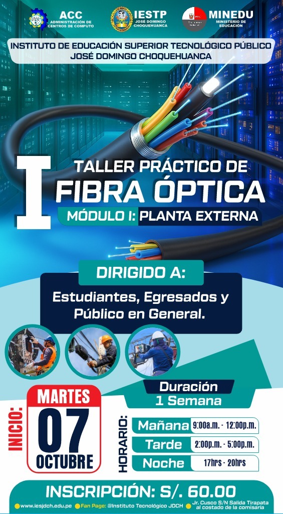 TALLER PRÁCTICO DE FIBRA ÓPTICA