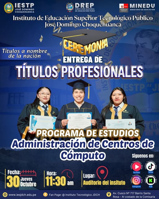 ENTREGA DE TÍTULOS PROFESIONALES